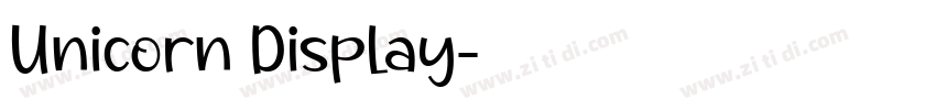 Unicorn Display字体转换